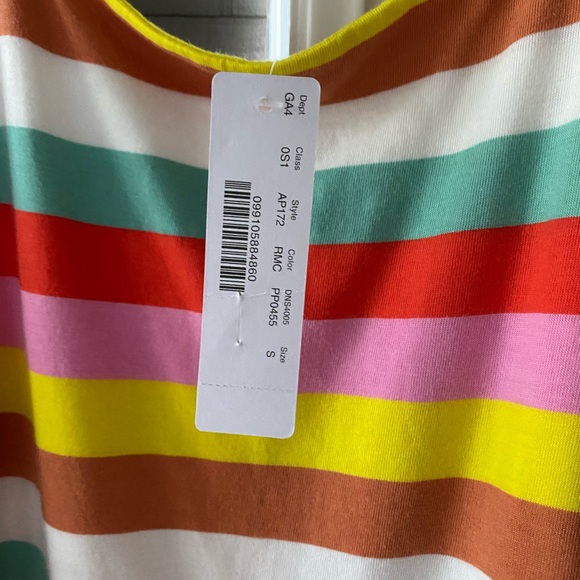 JCrew Rainbow Striped Tiered Maxi Dreas - Picture 5 of 8